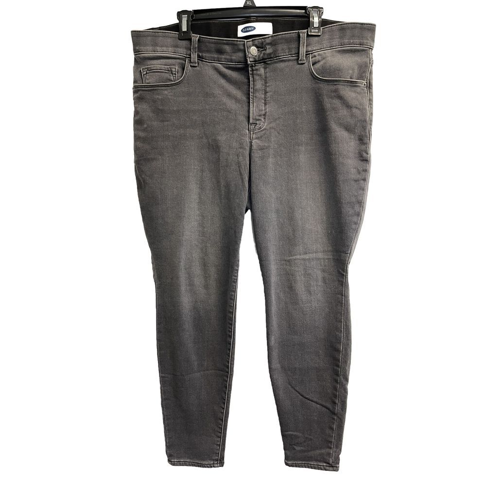 Old Navy Rockstar Women's‎ Plus 18 Gray Built-in Warm Super Skinny Jeans